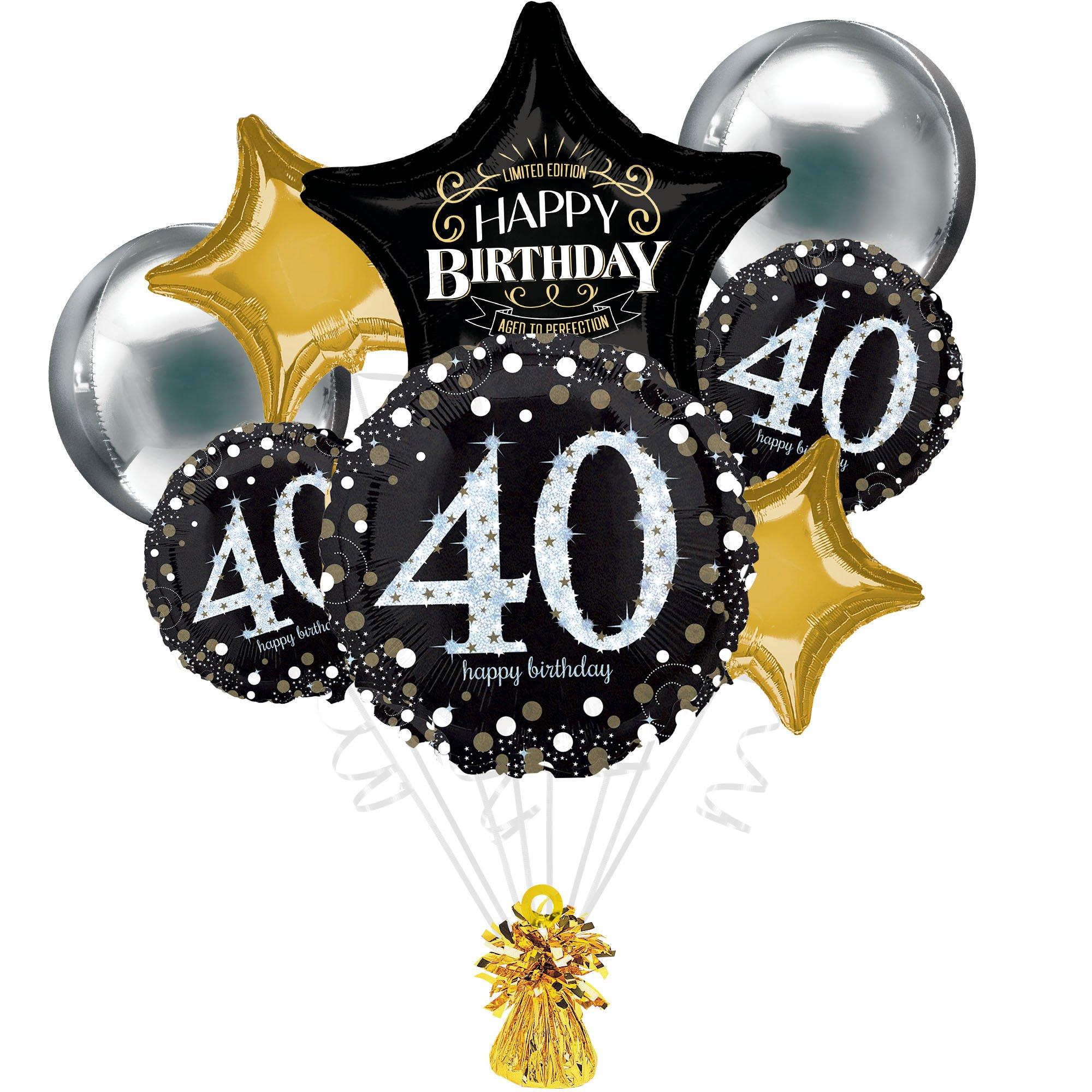 Inflated 40th birthday deals balloons